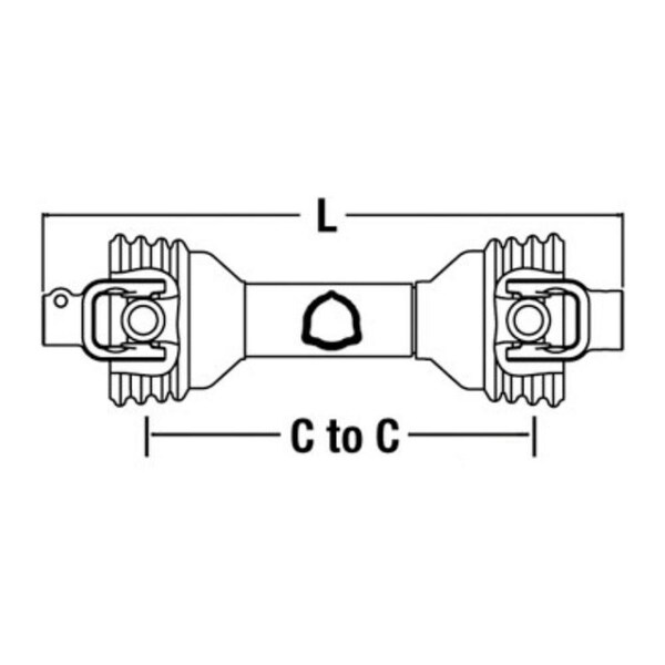 Aftermarket CS53414 Finishing Motor Rotary Cutter Driveline for King Kutter Rhino DRF30-0016 - main